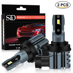 2tk H8 H11 LED esitule pirnid 9005 HB3 9006 HB4 9012 Hir2 auto LED esilatern 6500K valge &uuml;lihele 12000LM 60W 12V udutulede pirn 9005 HB3