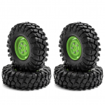 RC roomiku kummirehvid RC autorehvid koos velgedega, vahetus 1/10 Traxxas TRX4 Axial jaoks type 1 roheline