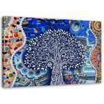L&otilde;uenditr&uuml;kk Gustav Klimt Elupuu 60x40 sinine