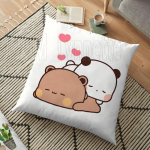 Piim ja Mocha Paarid Panda Bear Bubu Dudu Padja kate Viska Padi Kodu Dekoratiivne Ruuttr&uuml;kk Padjap&uuml;&uuml;r Diivanipadi 45cm 11