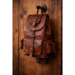 Kott Kitse Nahast Seljakott R&auml;nnakukott S&uuml;learvuti Vintage Pruun Reisimine Mehed 16" x 8" x 8" pruun