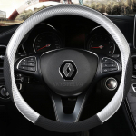 PU nahast auto roolikate Renault Scenic Clio Laguna 2 3 4 5 Kangoo Fluence Megane Trafic Talisman Twingo jaoks GREY O SHAPE