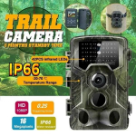 Uus t&auml;iendus HC801A jahikaamera 16MP 32GB/64GB j&auml;ljekaamera IP65 fotol&otilde;ksud 0,3s p&auml;&auml;stikuaeg 940nm metsik kaamera 1080P veekindel hunting camera roheline