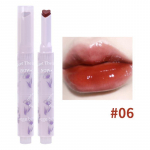 Love Heart Shape Water Light Huulepulk Pliiats Mirror Jelly Huuleglasuur Niisutab Selge Huulel&auml;ige Korea huulev&auml;rv
