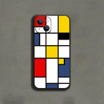 Piet Mondrian Abstract telefoni&uuml;mbris iPhone'ile Samsung Galaxy Redmi Xiaomi Oppo OnePlus Note SA 7 8 9 10 11 12 13 14 20 21 22 23 53 54 Pro Max Ultra iPhone 6 or 6S