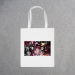 Demon Slayer Jaapani anime moekangast kott Harajuku Goth Top Suure mahutavusega naiste kotid Vintage k&auml;ekott Valge &otilde;lakott 24*26cm