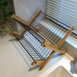 X-kujuline kokkupandav kausi ja n&otilde;ude hoiurest, kausirest, &auml;ravoolurest, t&ouml;&ouml;laud, multifunktsionaalne k&ouml;&ouml;gi hoiurest must