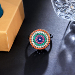 CMM-i s&auml;delevad mitmev&auml;rvilised kuupmeetri tsirkooniumoksiidiga sillutatud naiste kihlas&otilde;rmused unikaalsed trendikad naiste boheemlaslikud ehted Adjustable mitmev&auml;rviline