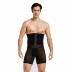 Meeste Tummy Control l&uuml;hikesed p&uuml;ksid Body Shaper Compression K&otilde;rge v&ouml;&ouml;kohaga Treener Belly Tummy Control Salendav Kujundusr&otilde;ivad Bokser Aluspesu Fajas M must