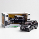 1:32 Scale X5 SUV mudelauto m&auml;nguasi, tsingisulamist tagasit&otilde;mmatav m&auml;nguauto heli ja valgusega lastele poistele t&uuml;drukutele m&otilde;eldud kingituste kollektsioon 1/32-16.5x7.5x6.5cm must
