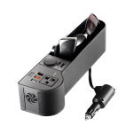 12V/24V to 220V Car Seat Gap Organizer Multifunctional Seat Crevice Storage Box LED Voltage Display Universal Car must