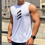 Meeste Stretch Quick Dry Vest Fitness Sport vabaaja varrukateta s&auml;rk XXXL