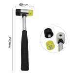 Kahepealine plastikust kummivasar, kahepoolne pehme haamer ehete, nahast k&auml;sit&ouml;&ouml;, puidut&ouml;&ouml;, p&otilde;randale kinnitatav kodukaunistuse jaoks