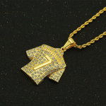 Meeste kaelakee Football 7 ripats roostevabast terasest keti ja j&auml;&auml;tunud Bling rhinestones kaelakee spordiehete kingitus