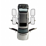 Aknakiled Nissan NV200 Evalia Vanette Chevrolet City Express M20 2010~2016 P&auml;ikesesirmid P&auml;ikesesirmid Esiklaasid Kardinad Rear Widow 4pcs
