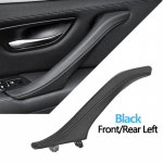 LHD RHD siseukse nahast t&otilde;mbek&auml;epideme komplekt BMW 5. seeria F10 F11 F18 520i 523i 525i 528i jaoks Black  Left