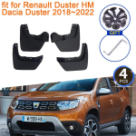 Porilauad Renault Duster HM 2018-2022 tarvikud Dacia Duster poriklapi kaitsed eesmised tagumised poritiibarattad black