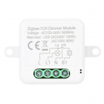 Zigbee dimmeri l&uuml;liti mooduli rakenduse kaugjuhtimispuldi kardina l&uuml;liti t&ouml;&ouml;tab koos Alexa Google Home 2 Gangiga 1CH Dimmer Module valge