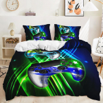 3D m&auml;ngukontrolleri voodipesu komplekt M&auml;ngum&auml;ngija suletekikott Padjap&uuml;&uuml;r 2/3 t&uuml;kki mikrokiust kangast lastetoa pehme kodutekstiil p&uuml;hadekink Baby 100x135cm