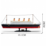 Titanic RMS kruiisilaev Linnamudel Ehituskomplektid 3D-plokid Haridusfiguurid Isetegemine m&auml;nguasjad Hobid lastele Tellised