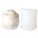 Roosi dekoratiivsed hoiukarbi mahutivormid hoiukarbi silikoonvorm epoks&uuml;vaigu nipsasjade hoidiku jaoks kodukaunistuseks