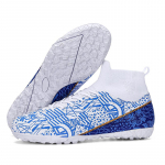 33-46 FANQISON Meeste k&otilde;rged sokid Jalgpallijalatsid, Noorte spordijalatsid Jalgpalli treeningjalatsid Laste jalgpallisaapad 46 valge