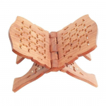 Elegantne puidust raamatualus p&uuml;hade tekstide jaoks, mis sobib ideaalselt Geeta, Koraani, Piibli, Guru Granth Sahibi ja palveraamatute jaoks, keskmine, pruun 38,1 cm