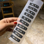 Juukseklamber Peakatte klamber Fringe Clip bb Clip Lihtne naiste joonklamber Must j&auml;&auml;tunud juukseklamber k&uuml;ljel 4.6cm