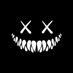 Deemoni naeratava n&auml;o kleebis auto vin&uuml;&uuml;lkleebise veekindlal kaunistusauto kleebistel 20x13cm valge