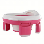 Baby Outdoor kaasaskantav WC Baby Car Emergency Kaasaskantav K&auml;imla Kaasaskantav Laste Kokkupandav K&auml;imla 1 set roosa