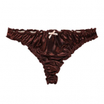 Stiilne G-string hingav siidine kaitse S aprikoosi