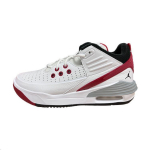 Air Jordan Max Aura 5 Valge Varsity Punane Meeste Tossud H&otilde;behall Must DZ4353-101 41