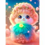 Teemantmaaling t&auml;ispuur Lill Liblikas Loom &Uuml;mmargune Teemantmaal K&auml;sitsi valmistatud maastik Teemantmosaiikmaal Kodukaunistus Full Round 25X37.5CM