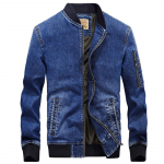 S&uuml;gisjope Meeste teksajakk avar, suur vabaaja t&ouml;&ouml;jope XL denim sinine v&auml;rv