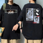 Anime Baki The Grappler Yujiro Hanma graafiline t-s&auml;rk l&uuml;hikeste varrukatega unisex hip-hop oversize T-s&auml;rk T&auml;navar&otilde;ivad Unisex naiste puuvillased s&auml;rgid L