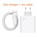 Laadija 33W Xiaomi Redmi Note 11/ 11s/11 Pro/ 11E Pro Mi 6/ 6 Plus POCO X4 X5 pro 5G kiire turbolaadimisega C-t&uuml;&uuml;pi kaabel EU Charger and 2m valge