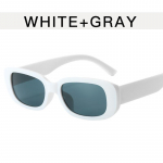 Mood Naised Mehed Br&auml;nd Disainer p&auml;ikeseprillid Vintage Retro plastikust p&auml;ikeseprillid Polariseerimata moeaksessuaar valge