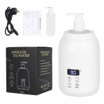Massaaži&otilde;li soojendaja kahe pudeli dosaatoriga Smart Touch Key elektriline sooja losjooni dosaator, m&auml;&auml;rdegeeli kreemisoojendaja koduse salongi spaamassaaži jaoks White With Box
