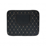 Autoistme seljakaitse kate koos hoiukotiga Universaalne kergesti paigaldatav mustusekindel kunstnahast kergesti puhastatav kaitse&uuml;mbris A must/valge