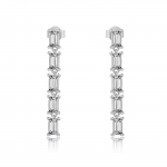 ANDYWEN 925 Sterling Silver Gold, 3 mm tsirkoonist ristk&uuml;liku kristallist k&otilde;rvar&otilde;ngas naiste 2024 luksuslikud peened ehted M