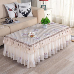 Puuvillane pol&uuml;ester pitsist laudlina ristk&uuml;lik kodu kohvi-tee laud seelik pulmapeo sisekujundus lauakate s&ouml;&ouml;gilaudlina jaoks 90x160x40cm 1pcs