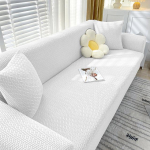 Elastne k&otilde;ikeh&otilde;lmav diivanikate elutoale Jacquard diivani kate L kujuga nurgadiivani katted diivan tugitool 1 seater 90-140cm valge