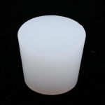 Klaasist toru silikoonist korgiga pudel # 3-3,7 cm