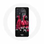&Uuml;mbris Samsung Galaxy A32 5G Squid Game Plakatile, mis maskeerib s&otilde;durite Korea logo