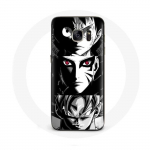 &Uuml;mbris Samsung Galaxy S7 Edge Sangoku Naruto Luffy &uuml;heosalise Dragon Ball Z mustvalge taustaga anime manga jaoks