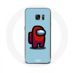 &Uuml;mbris Samsung Galaxy S6 edge among Us videom&auml;ngule Sinine taust