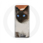 &Uuml;mbris Samsung Galaxy A10 Siiami must-valgetele sinistele silmadele