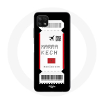 Coque pour Samsung Galaxy A22 5G Billet d'avion Marrakech Maroc