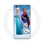 Coque pour Huawei P8 La Reine Des Neiges Elsa Anna Olaf