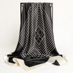 Kandiline siidiimitatsioon satiinist naiste elegantne sall, lillem&auml;his r&auml;tt, pear&auml;tt, p&auml;ikesekaitse, marli r&auml;tik